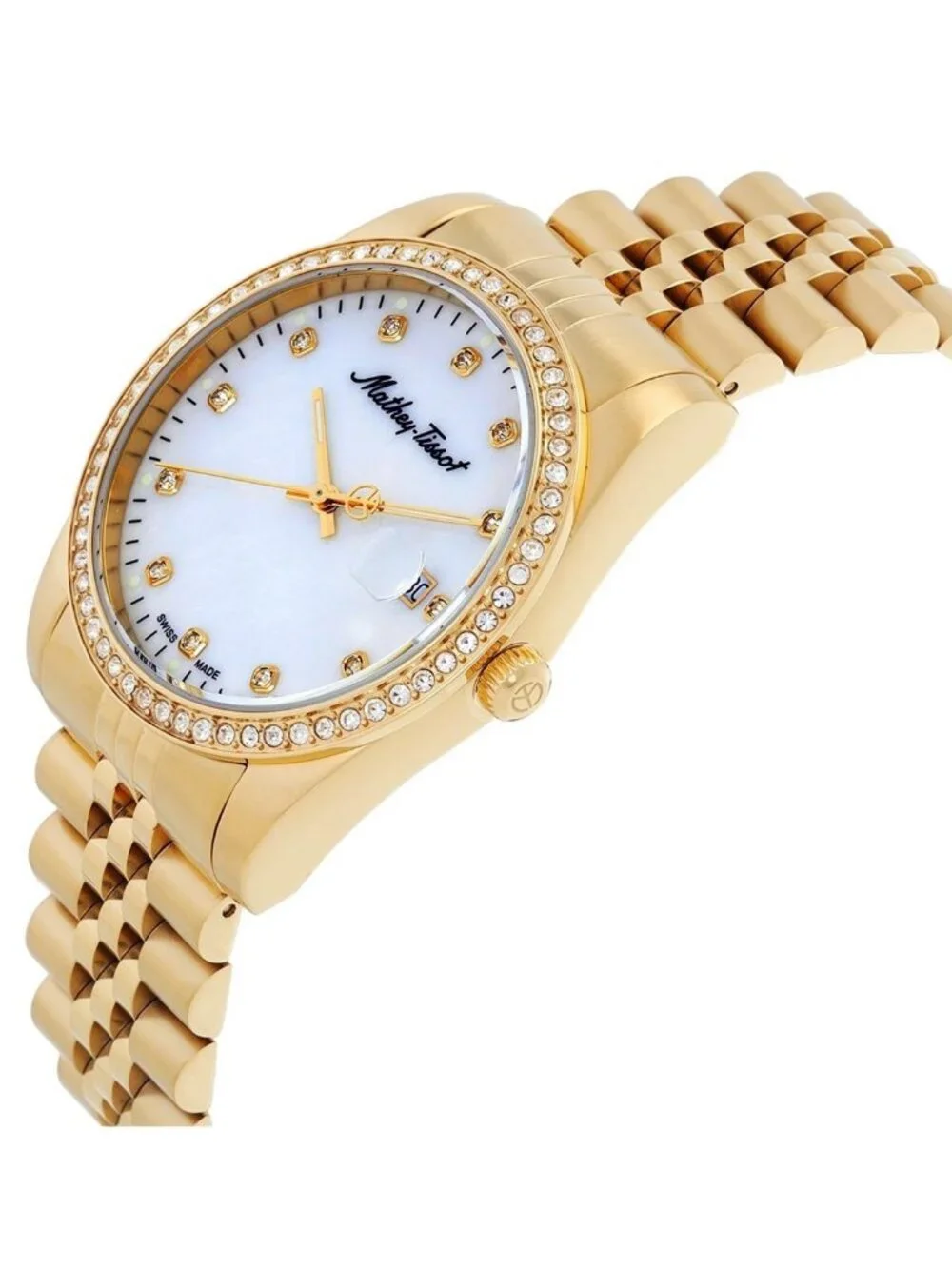 NWT Mathey-Tissot Mathy IV Quartz Mother of Pearl Dial Men's Watch
